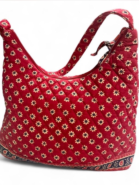 Vera Bradley Handbags - Vera Bradley Vintage 2003 Americana Red Sophie Quilted Cotton Shoulder Bag
